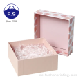 Eleganter rosa Farbdeckel und unterer Geschenkbox